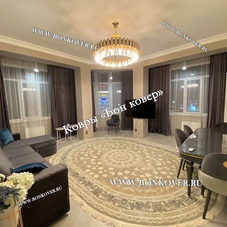 Иранский Овальный Ковер Для Гостиной Дизайн 30585